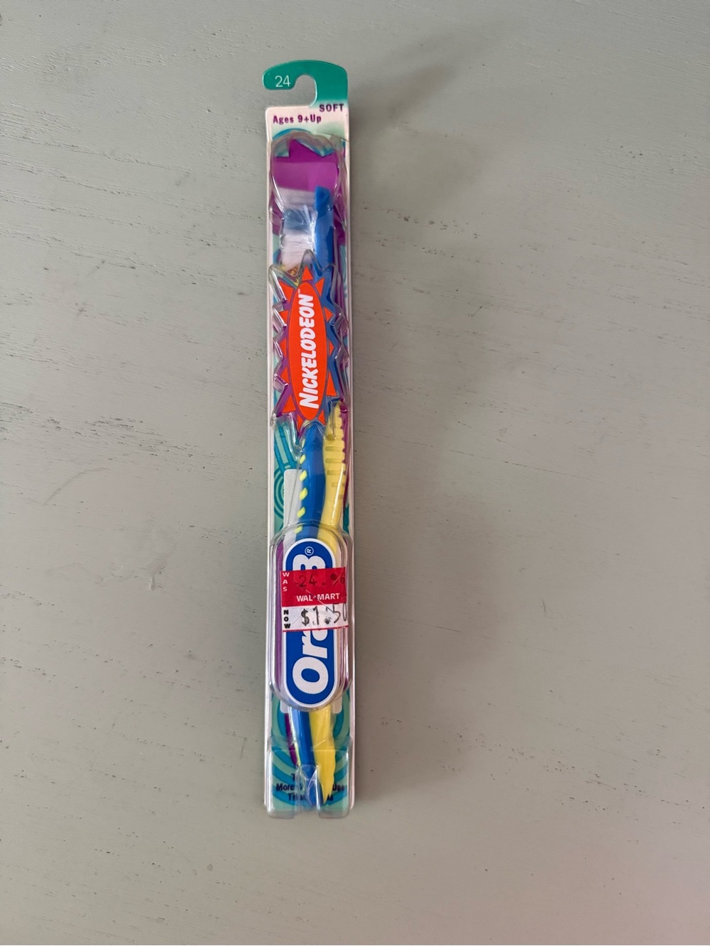 NEW NOS Sealed Vintage 1997 Oral-B Nickelodeon Soft Toothbrush Stickers Viacom